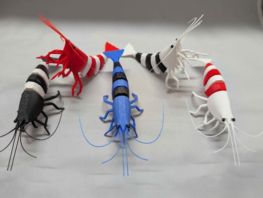 Articulated Caridina Shrimp Model - Scales of Valhalla Super Cichlids