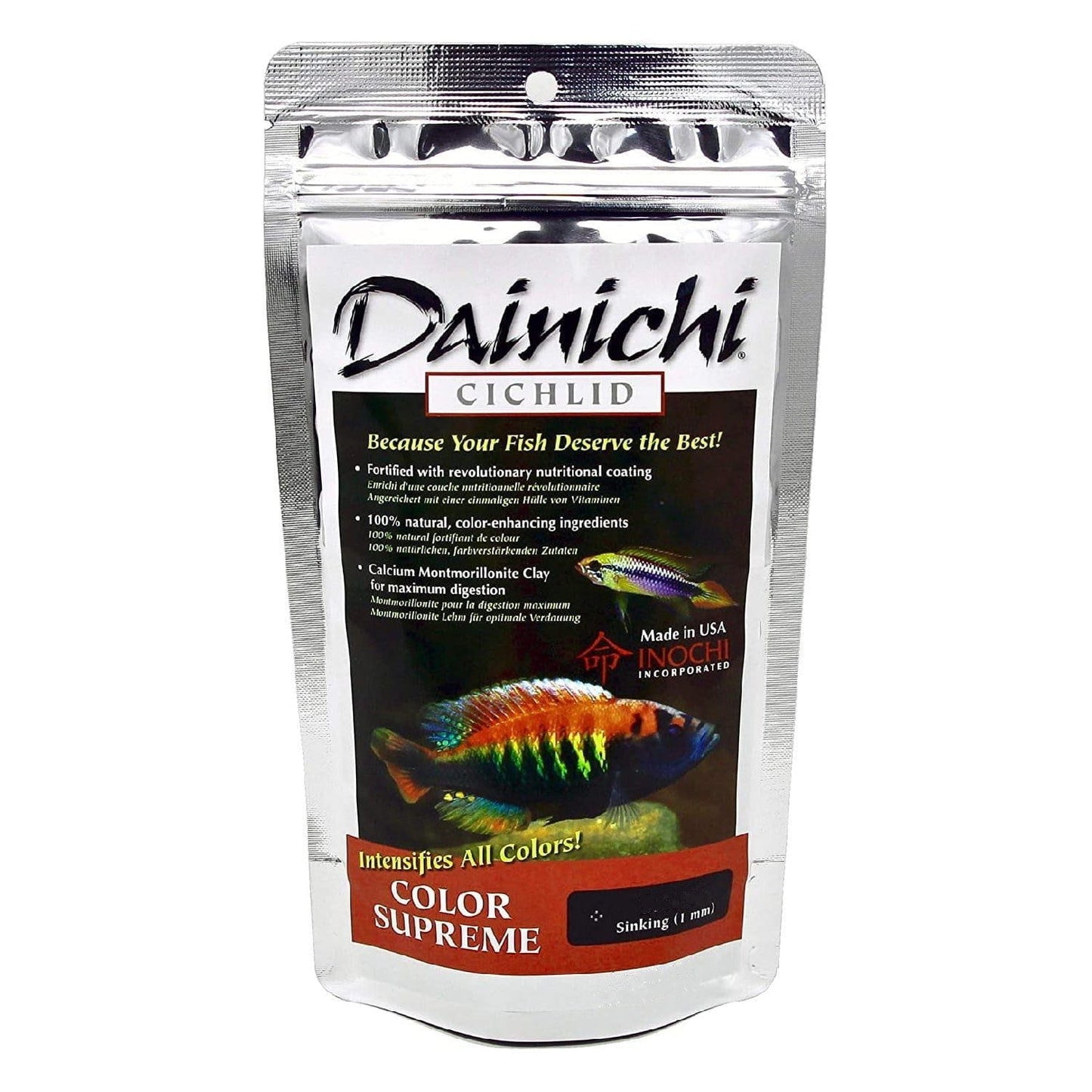 Dainichi | Cichlid Color Supreme (Sinking) Small (3mm) / 8.8 oz (250g) 713166123123 Super Cichlids