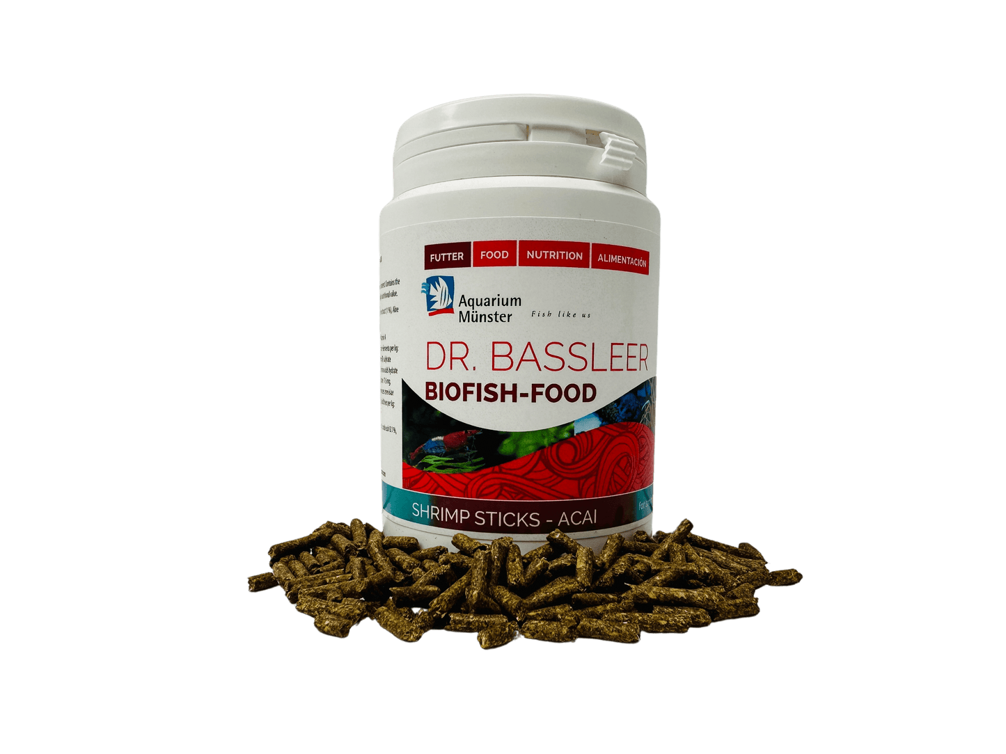 Dr. Bassleer Shrimp Sticks With ACAI 150g 4005258007012 Super Cichlids