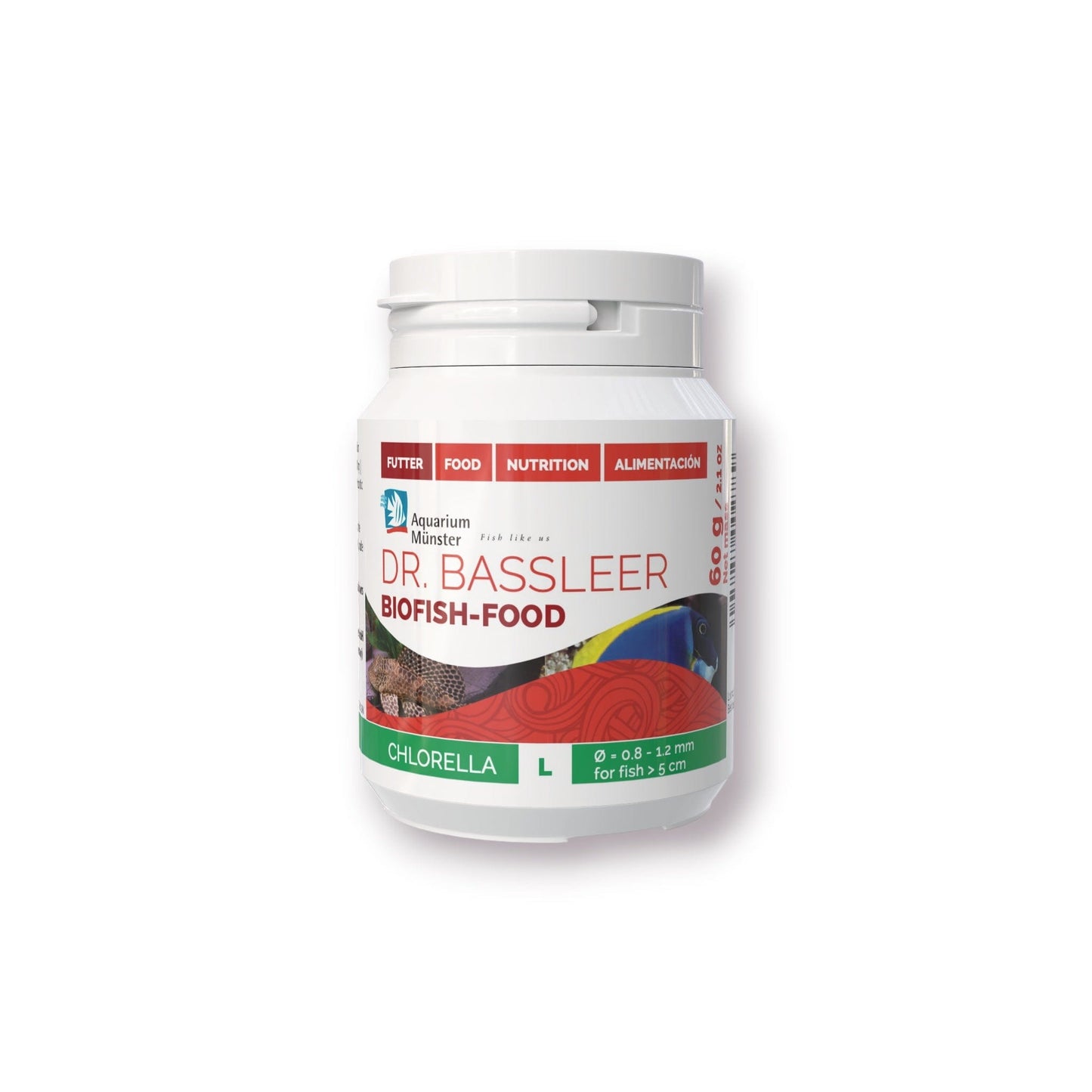 Dr Bassleers BioFish Food Chlorella Lrg - 60g 4005258002789 Super Cichlids