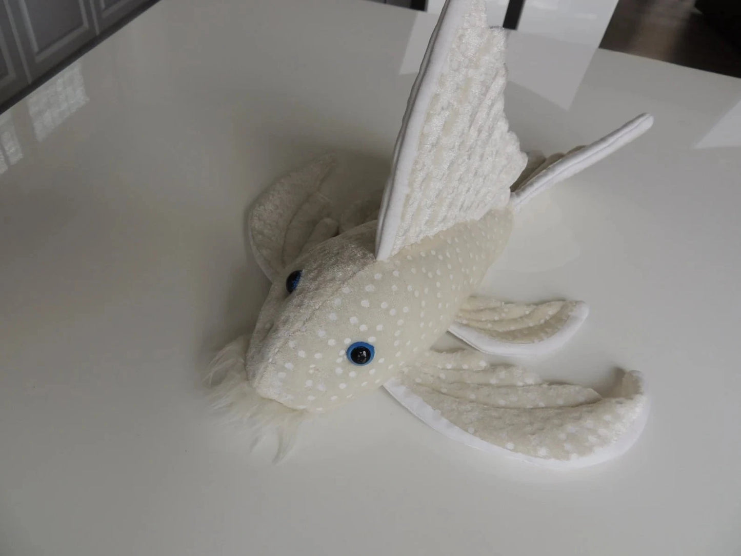 GreenPleco LongFin Plecostomus Plushie Fish 123456789258 Super Cichlids