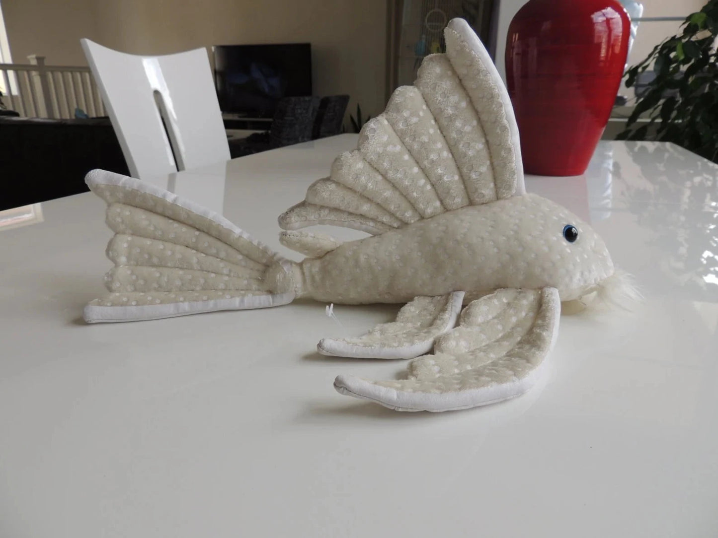 GreenPleco LongFin Plecostomus Plushie Fish 123456789258 Super Cichlids