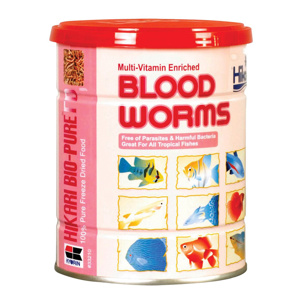 Hikari | Freeze-Dried Blood Worms - Loose 1.76 oz 042055332101 Super Cichlids