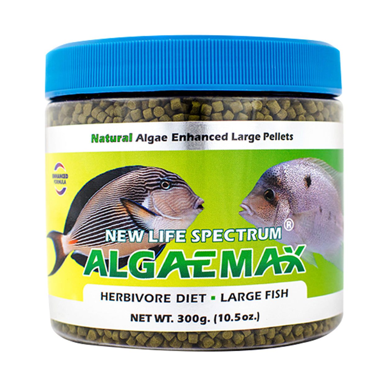 New Life Spectrum AlgaeMax Pellets Lrg (3-3.5mm) / 300g 817987023256 Super Cichlids