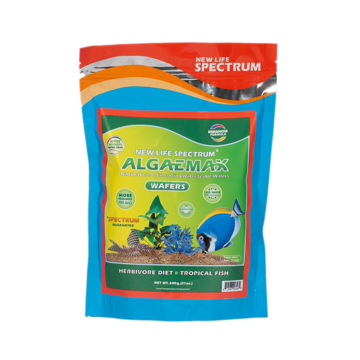 New Life Spectrum Algaemax Wafers – 12mm Premium Sinking Wafers for Herbivorous Fish 12-12.5mm / 600g 817987023430 Super Cichlids