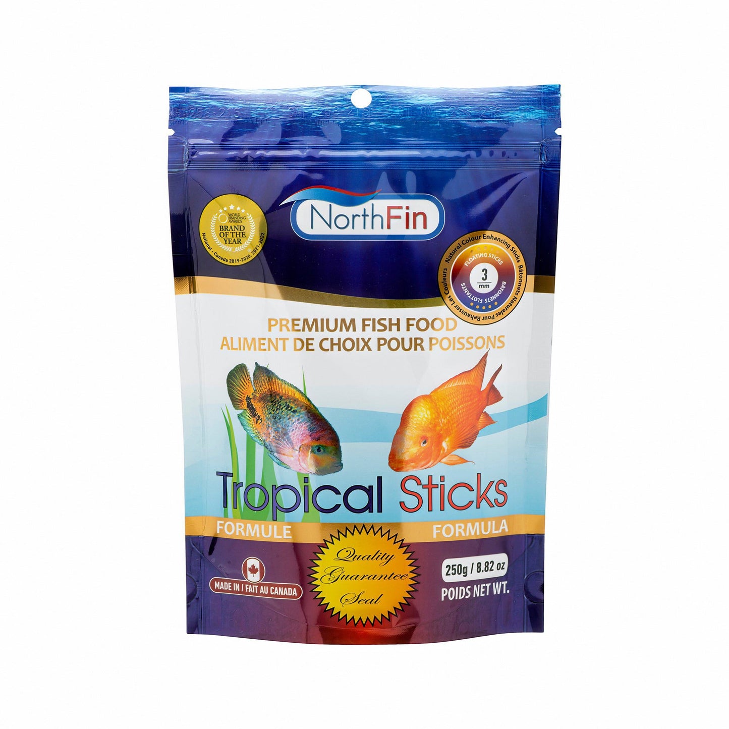 NorthFin Fish Food Tropical Sticks 3mm Floating Sticks 3mm / 250g 799975506548 Super Cichlids