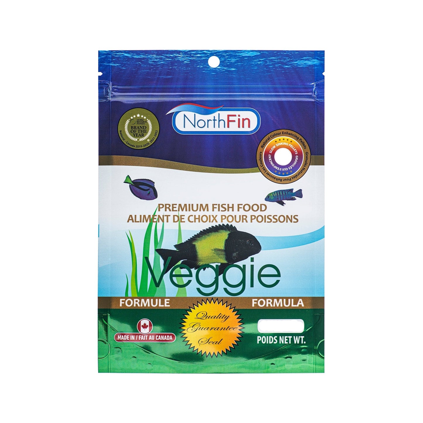 NorthFin Fish Food Veggie Formula Slow Sinking Pellet Super Cichlids