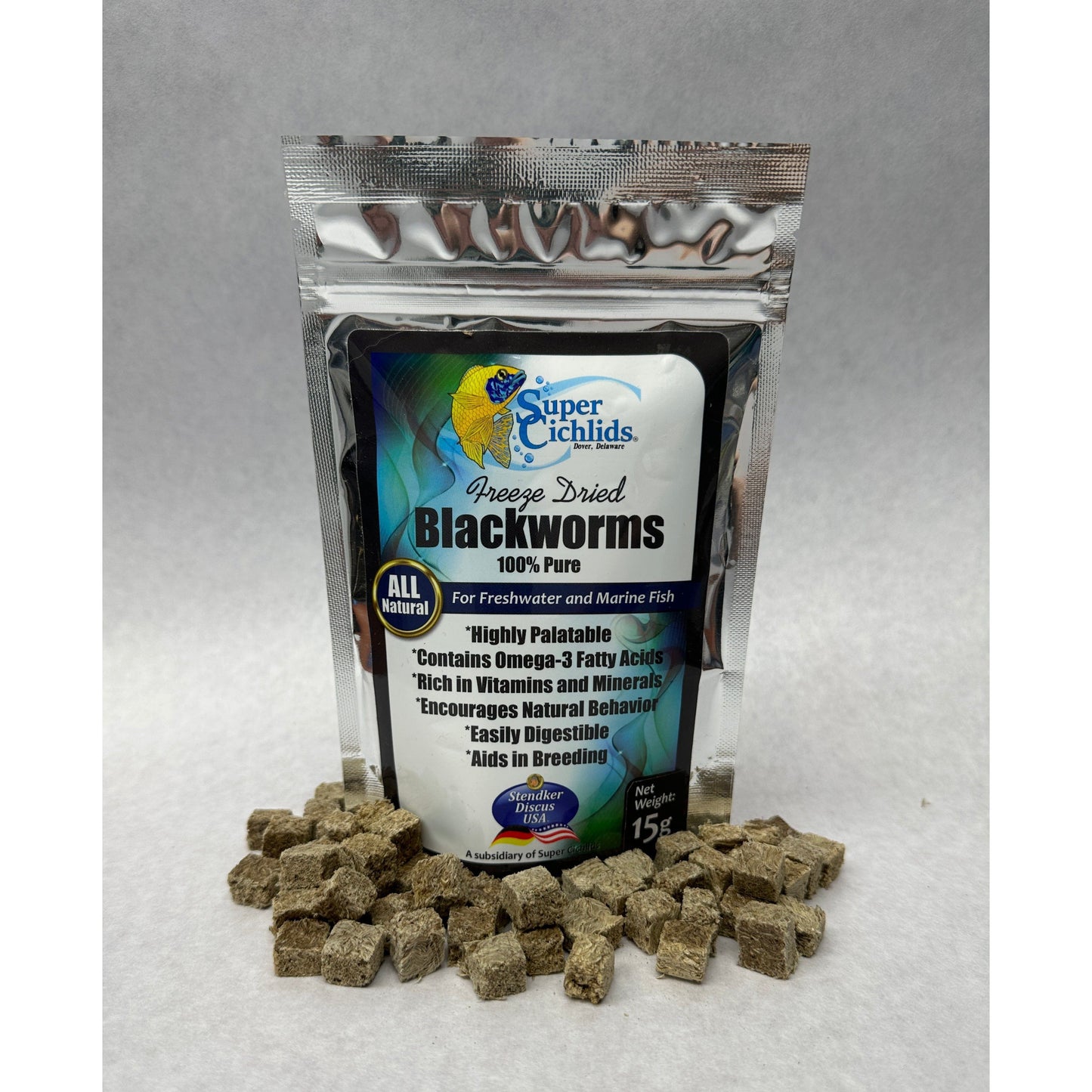 Premium Freeze Dried Blackworms for Aquatic Pets | Super Cichlids Super Cichlids