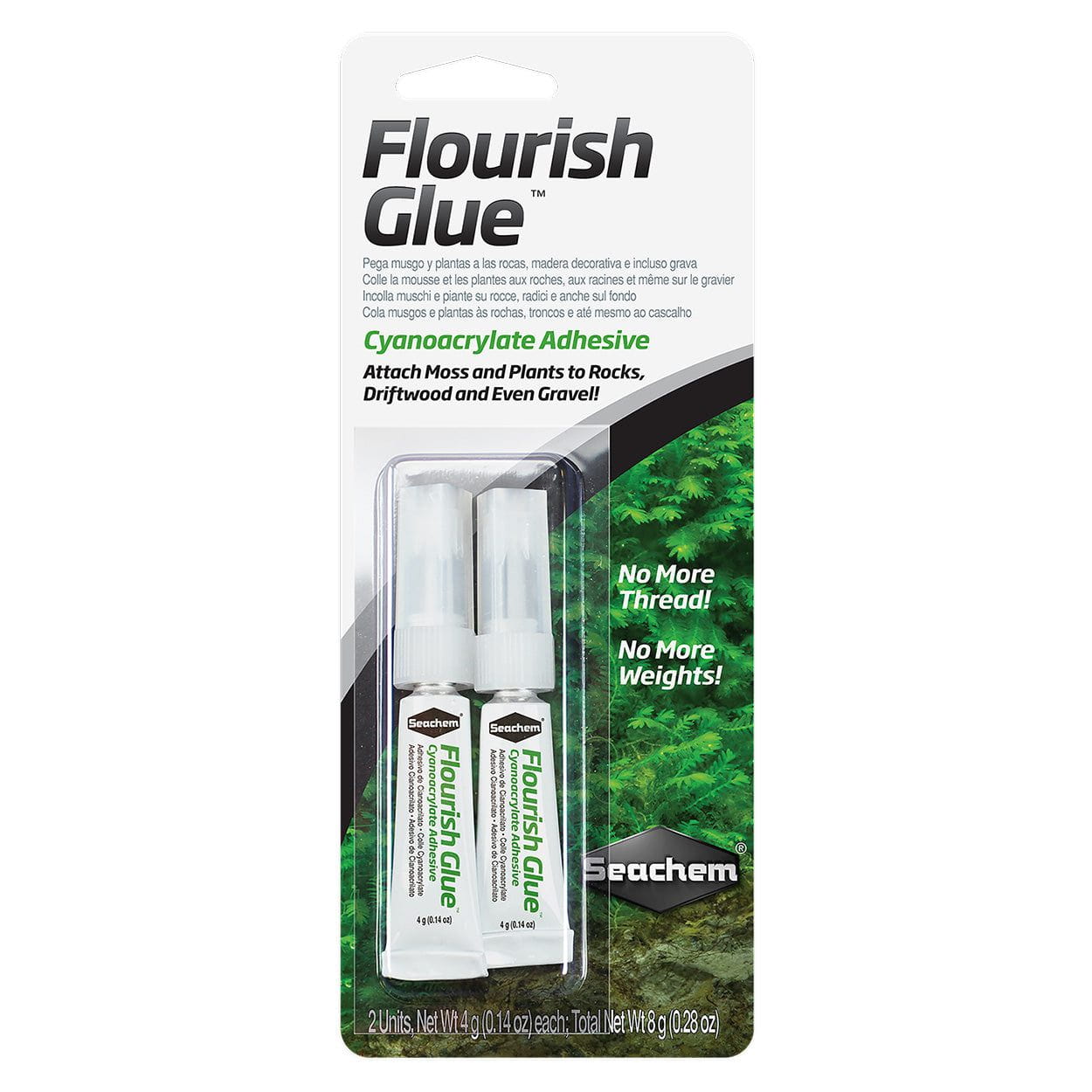 Seachem Flourish Glue - 0.28 oz - 2 pk 000116311601 Super Cichlids
