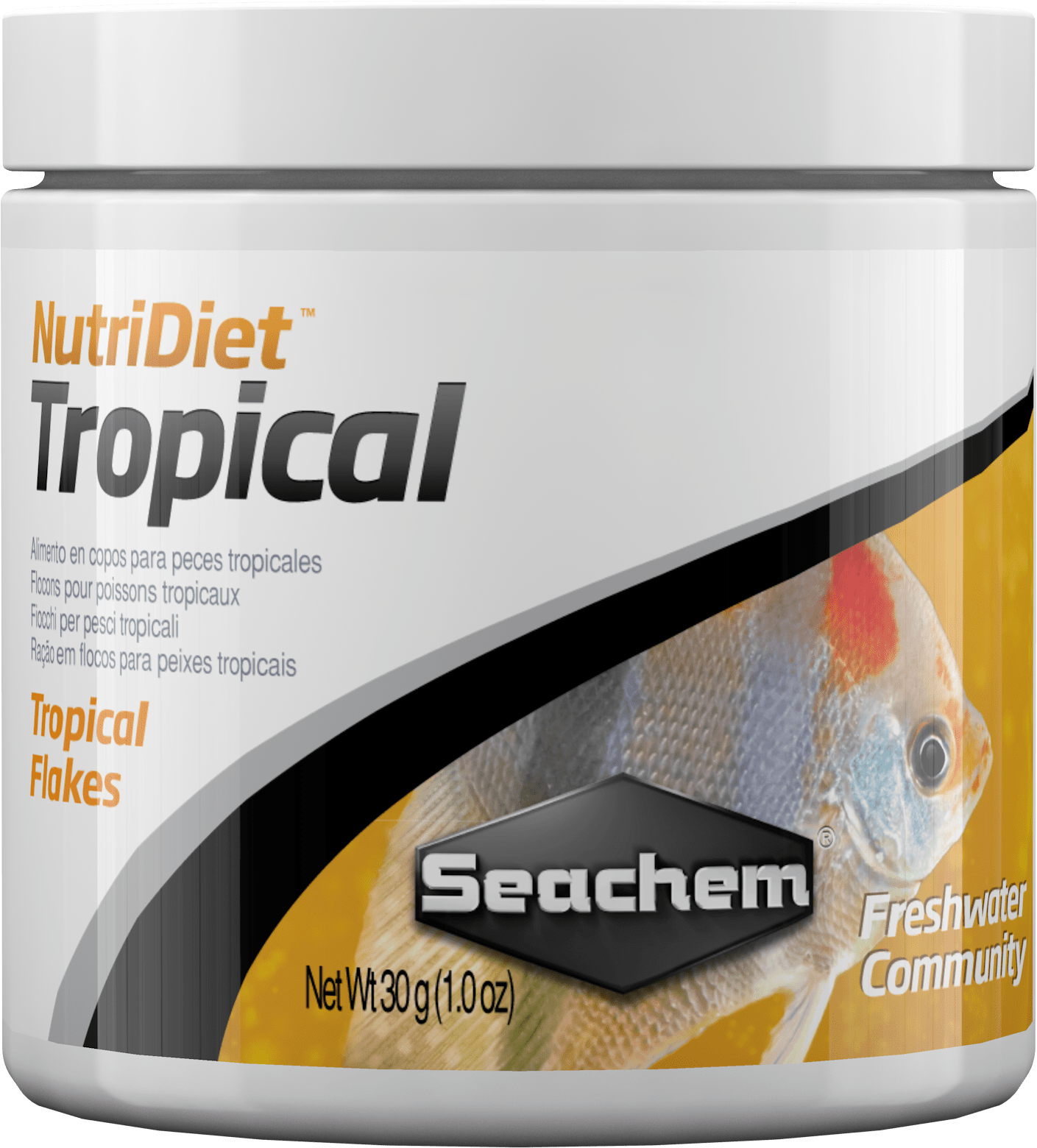 Seachem NutriDiet Tropical Flakes โ Complete Nutrition for Vibrant, Healthy Fish 1 oz 000116108201 Super Cichlids