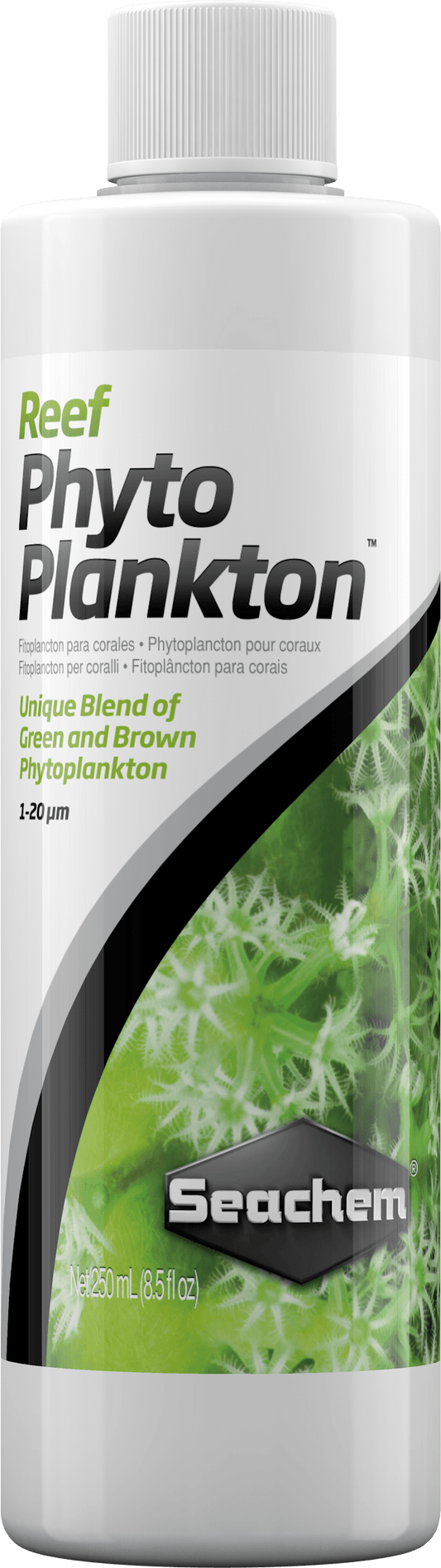 Seachem Reef Phytoplankton - Premium Marine Coral & Invertebrate Nutrition Supplement 250 mL 000116150606 Super Cichlids