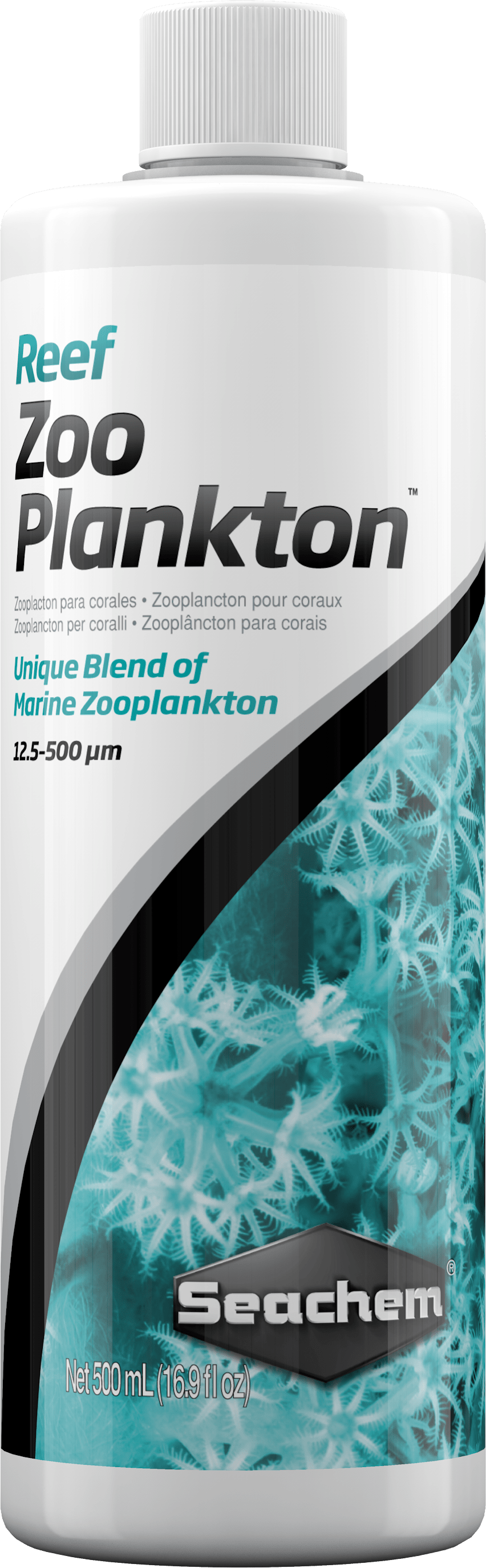 Seachem Reef Zooplankton - Concentrated Marine Coral & Invertebrate Nutrition Supplement 500 mL 000116151306 Super Cichlids