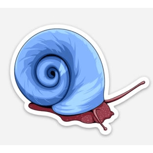 Stickers | 3" Snails Snail 1 Super Cichlids