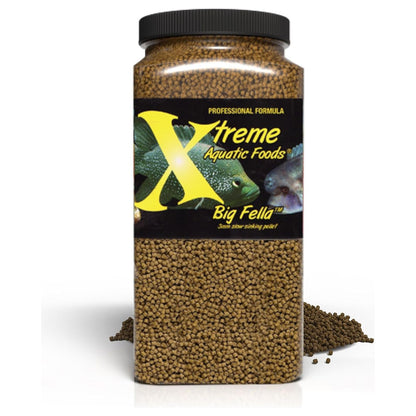 Xtreme Aquatic Foods Big Fella 3mm slow-sinking pellet 5 lbs (2268g) 893427001473 Super Cichlids