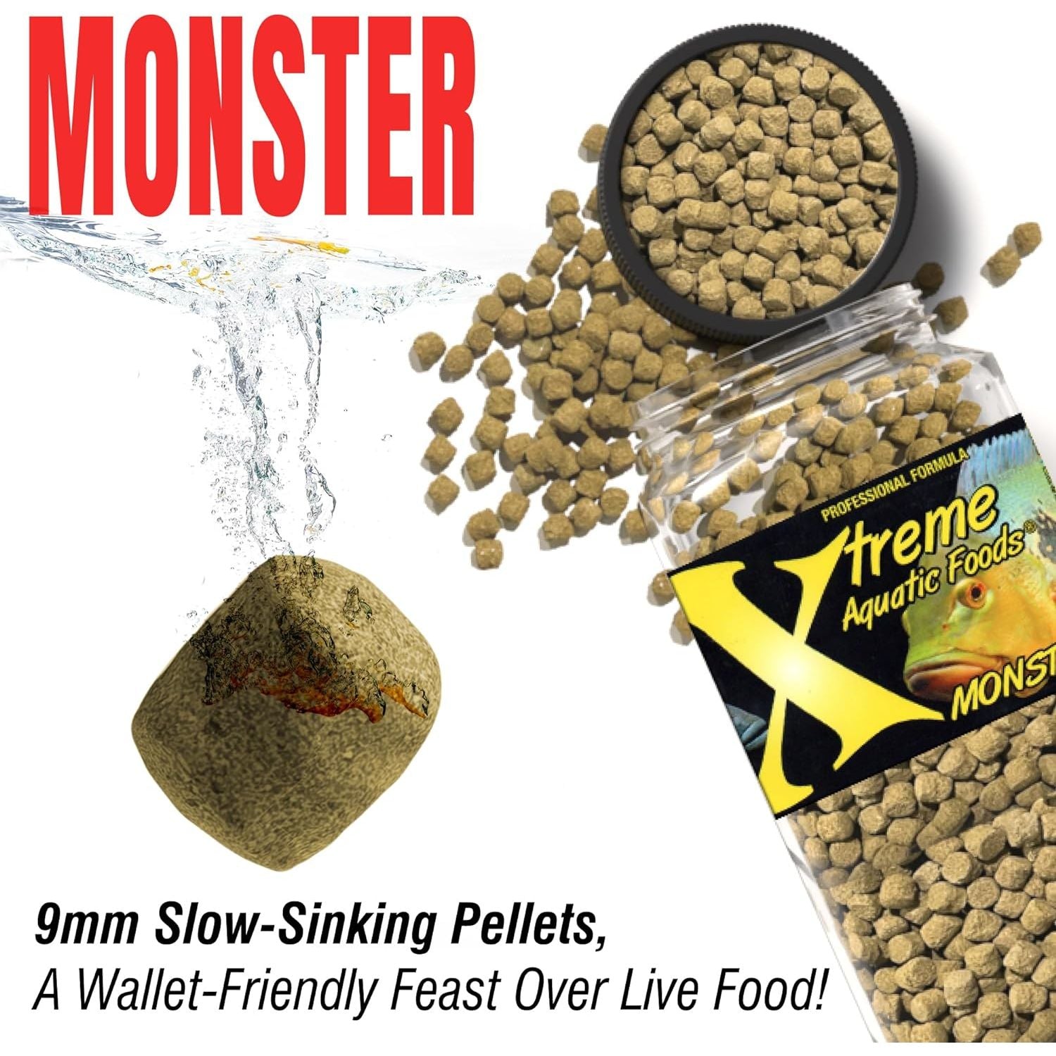 Xtreme Aquatic Foods Monster 9mm Pellets Super Cichlids