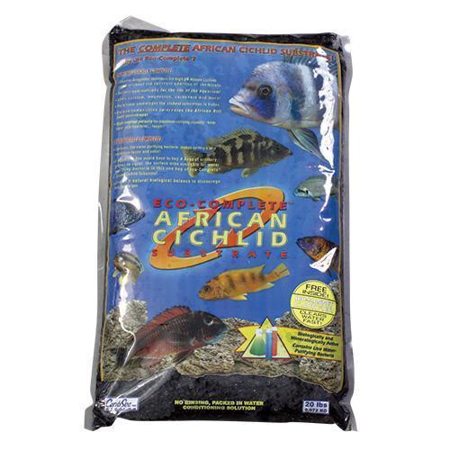 CaribSea | Eco-Complete Cichlid Zach Black (20lb) 008479007773 Super Cichlids