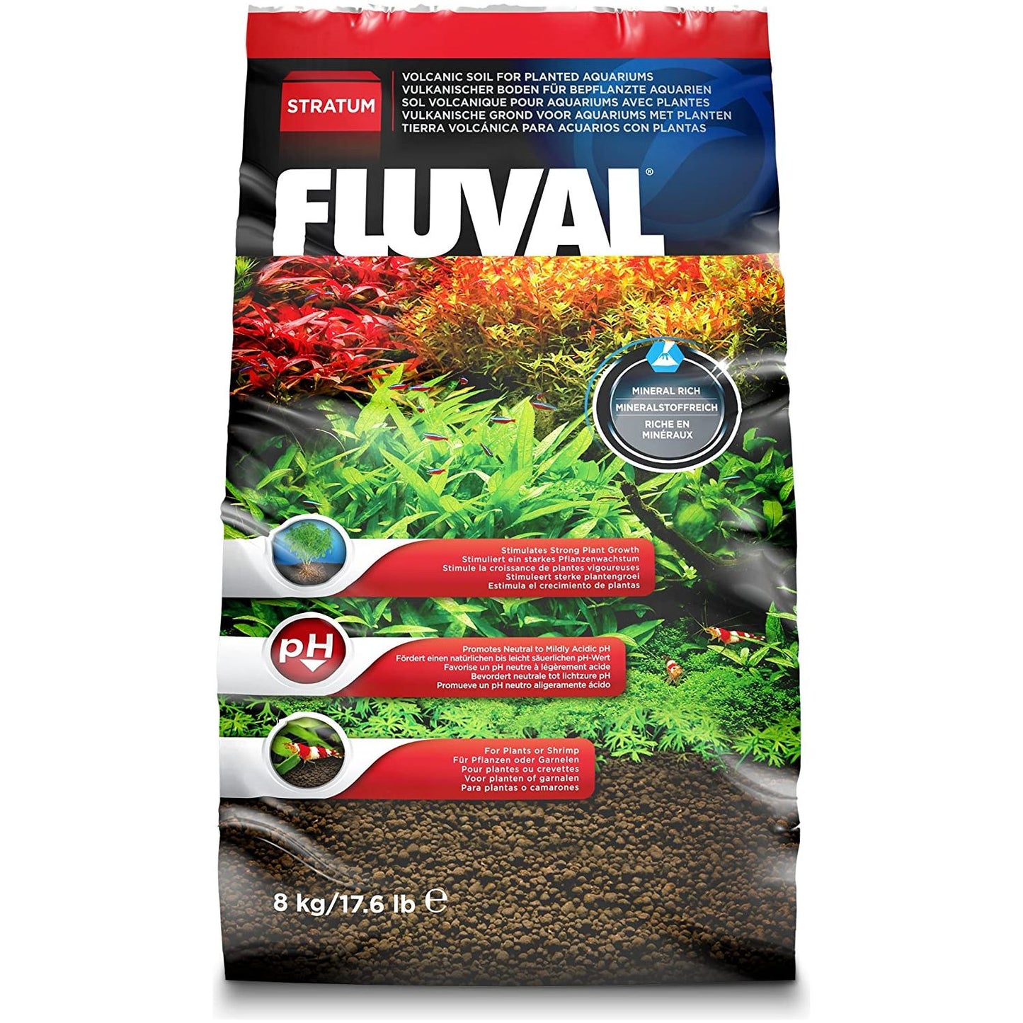 Fluval | Plant & Shrimp Stratum 8 kg / 17.6 lb 015561126953 Super Cichlids