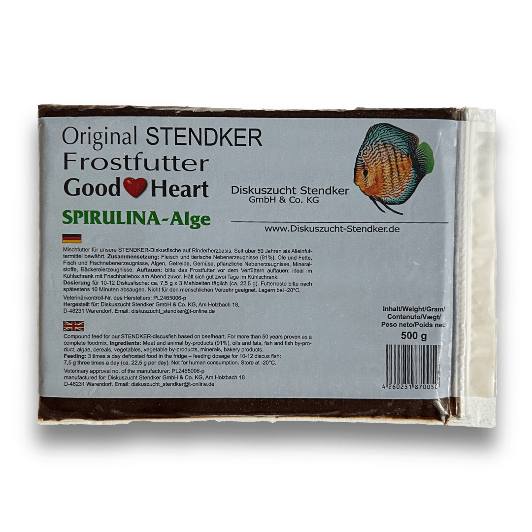 Stendker | GoodHeart Beef Heart Spirulina 500g 4260251870050 Super Cichlids