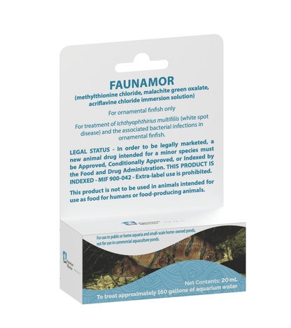 Aquarium Munster Faunamor Ich Treatment – FDA-Indexed White Spot Medication for Tropical Fish, Goldfish & Koi Super Cichlids