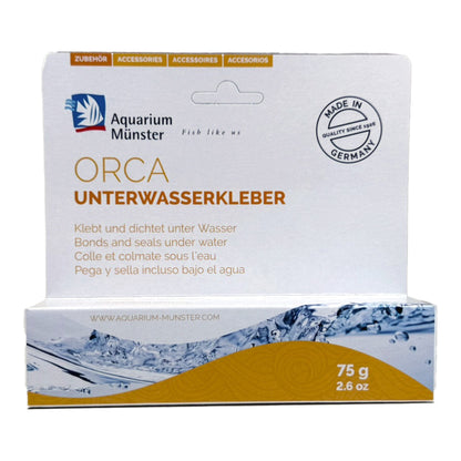 Aquarium Munster Orca Underwater Glue 75 g, Black – Bonds & Seals Underwater, Safe for Fish and Corals 4005258003472 Super Cichlids