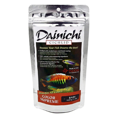 Dainichi | Cichlid Color Supreme (Sinking) Baby (1mm) / 3.5 oz (100g) 713166123017 Super Cichlids