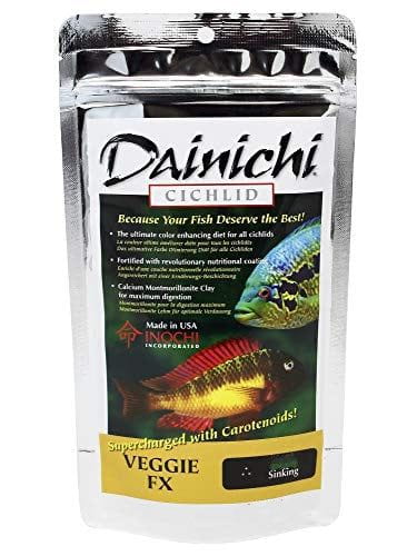 Dainichi | Cichlid Veggie FX (Sinking) Small (3mm) / 3.5 oz (100g) 713166125110 Super Cichlids