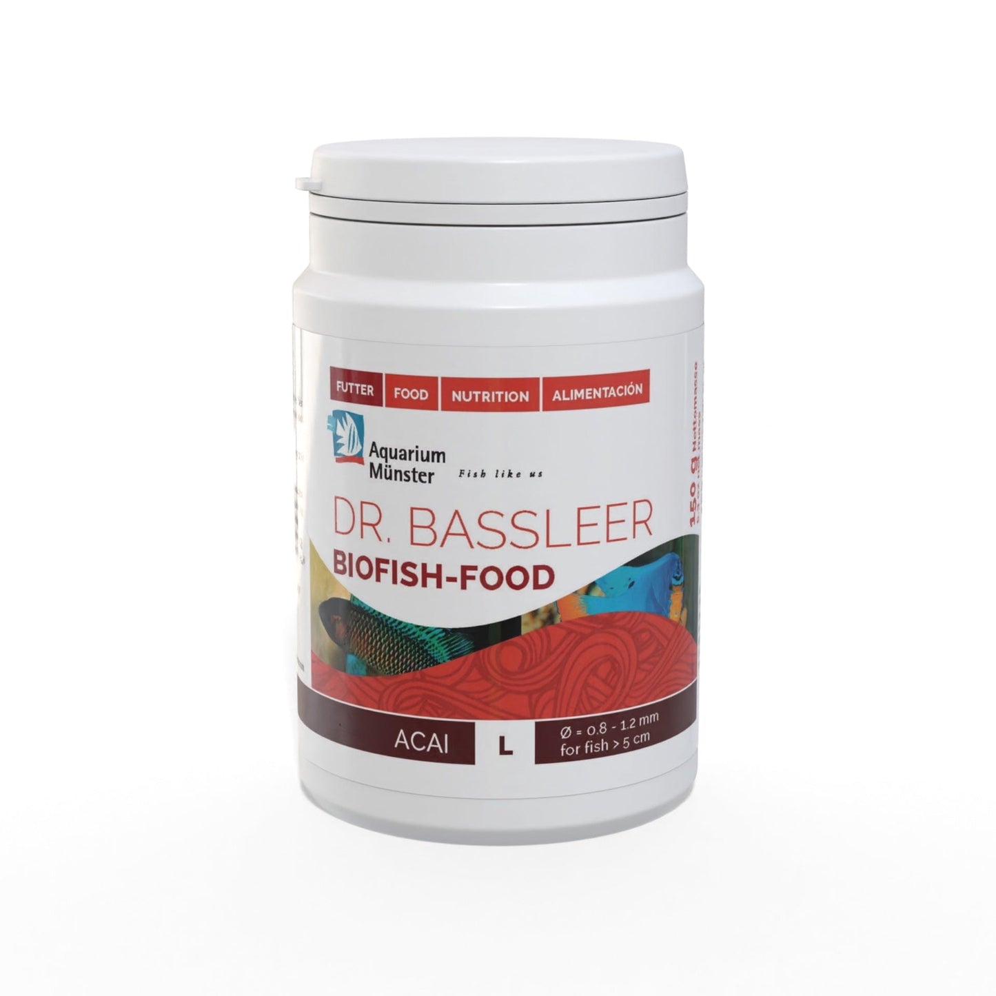 Dr. Bassleer BioFish Food ACAI – Premium Superfood for Vibrant, Healthy Fish Lrg - 150g 4005258004387 Super Cichlids