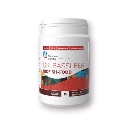 Dr. Bassleer BioFish Food ACAI – Premium Superfood for Vibrant, Healthy Fish Med - 150g 4005258004356 Super Cichlids