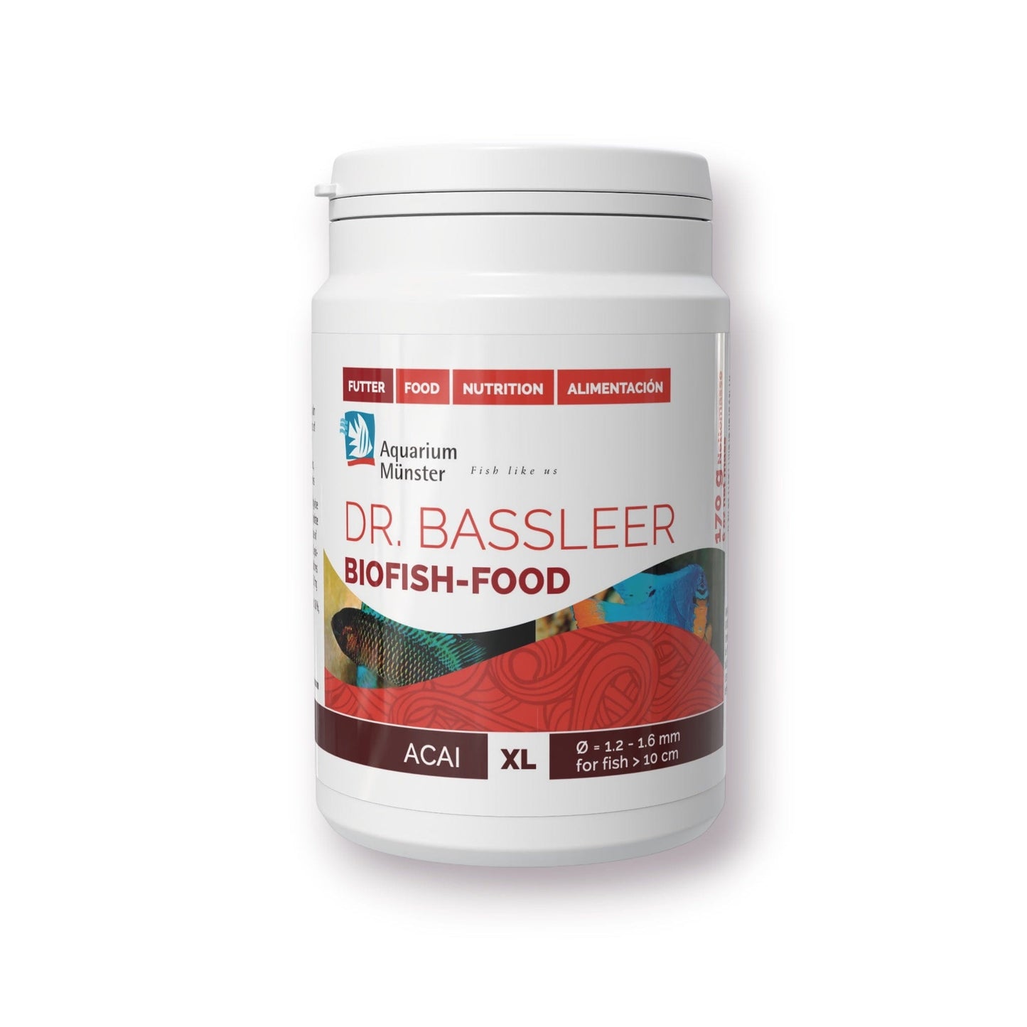Dr. Bassleer BioFish Food ACAI – Premium Superfood for Vibrant, Healthy Fish X-Lrg - 170g 4005258004417 Super Cichlids