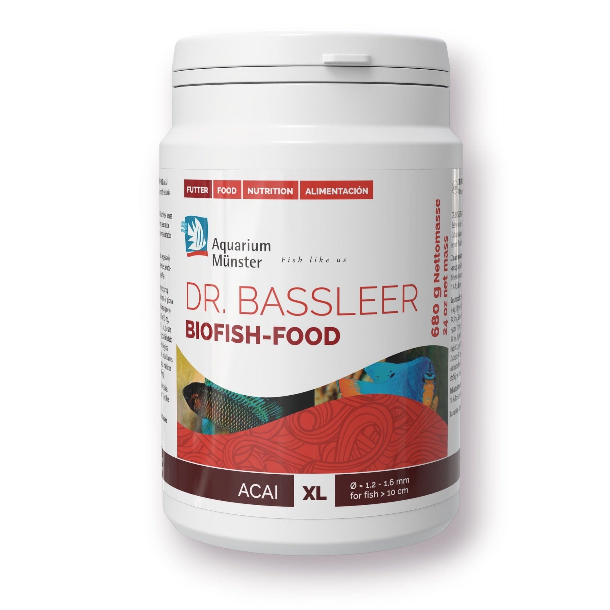 Dr. Bassleer BioFish Food ACAI – Premium Superfood for Vibrant, Healthy Fish X-Lrg - 680g 4005258004424 Super Cichlids