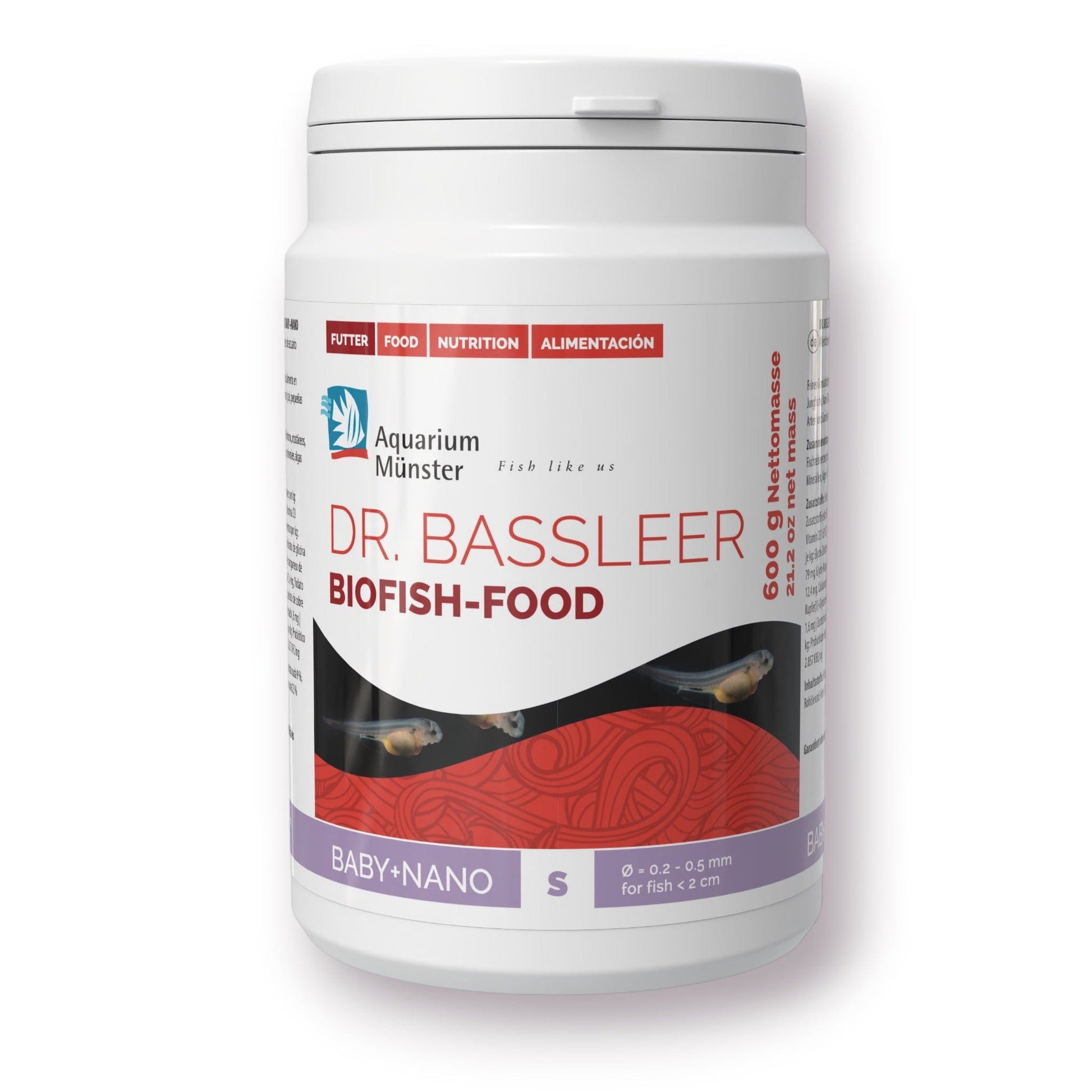 Dr. Bassleer BioFish Food BABY NANO 150g 4005258005360 Super Cichlids