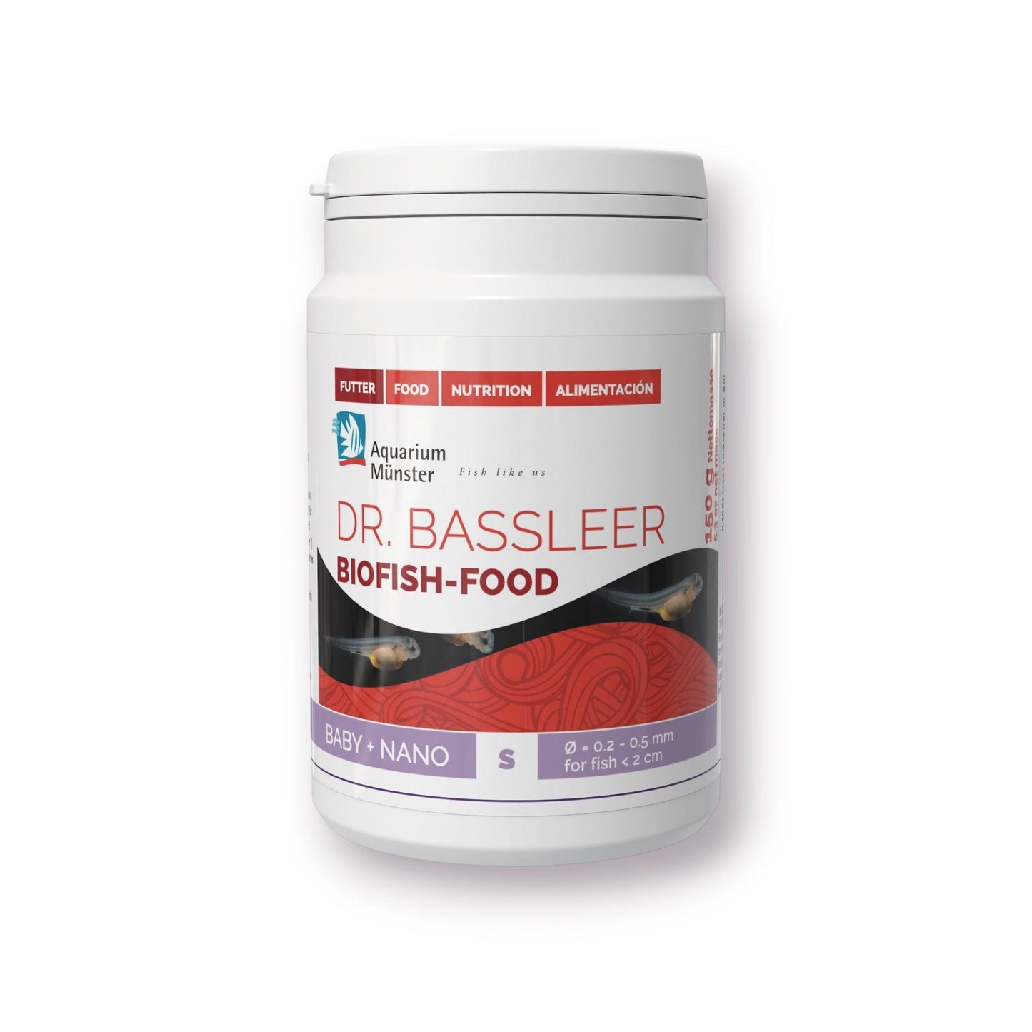 Dr. Bassleer BioFish Food BABY NANO 150g 4005258005360 Super Cichlids