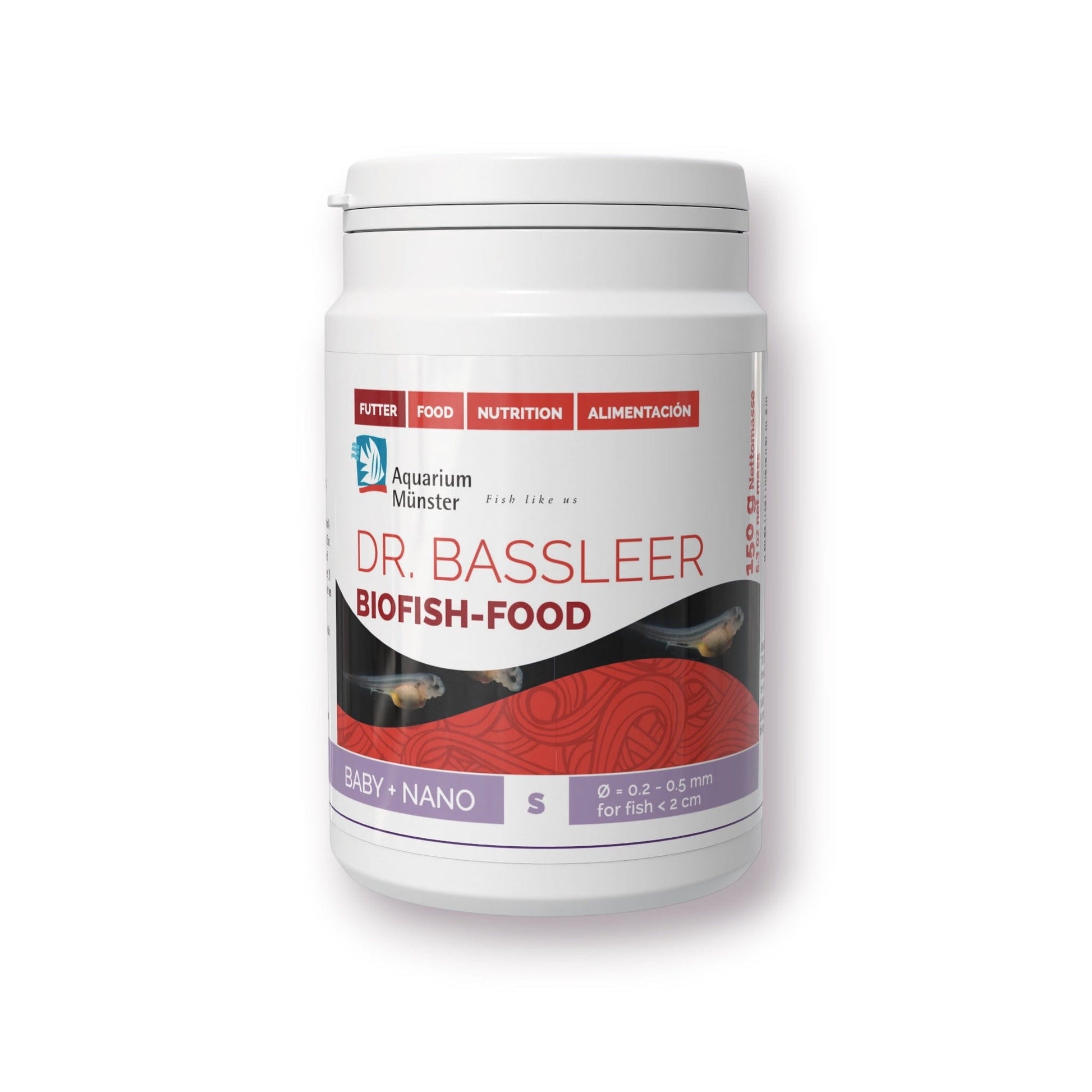 Dr. Bassleer BioFish Food BABY NANO 150g 4005258005360 Super Cichlids