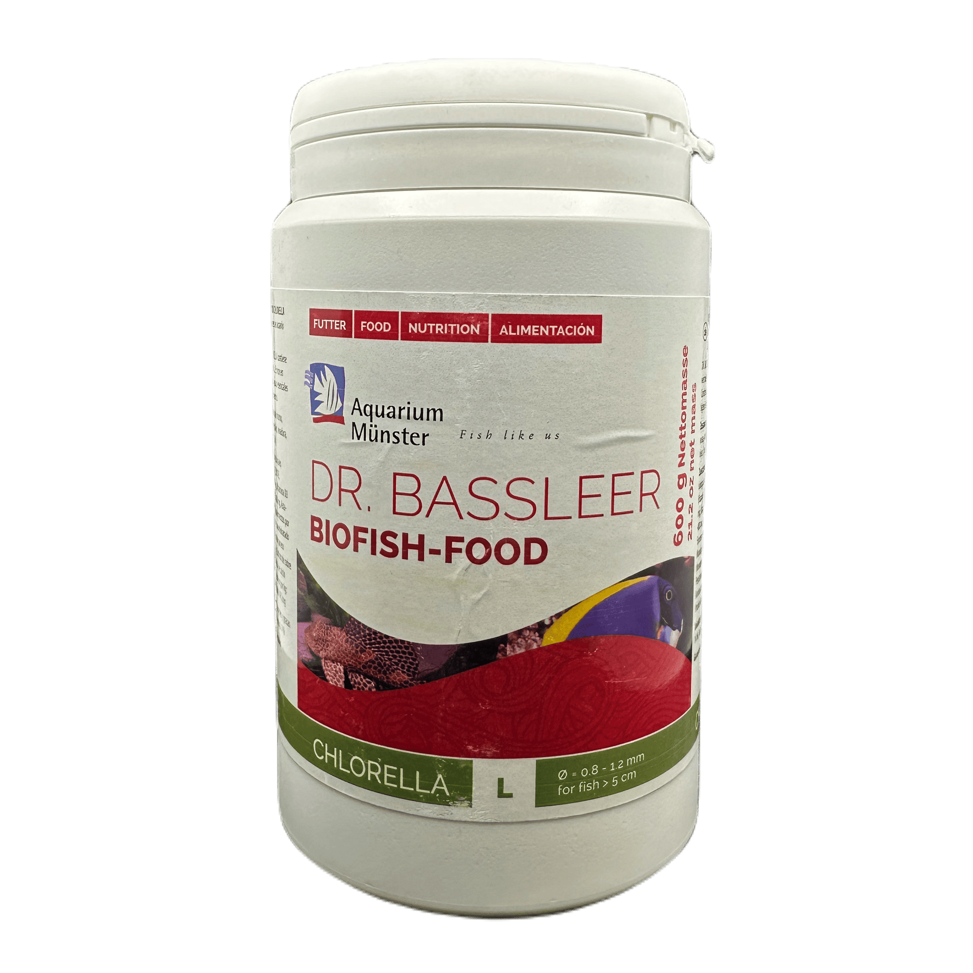 Dr. Bassleer BioFish Food CHLORELLA Lrg - 600g 4005258002819 Super Cichlids