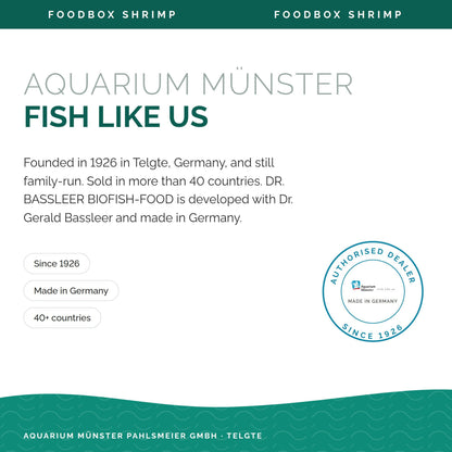 Dr. Bassleer BioFish Food Foodbox Shrimp – Variety Pack of 4 Shrimp Sticks 4005258007135 Super Cichlids