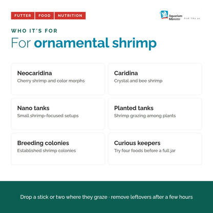 Dr. Bassleer BioFish Food Foodbox Shrimp – Variety Pack of 4 Shrimp Sticks 4005258007135 Super Cichlids