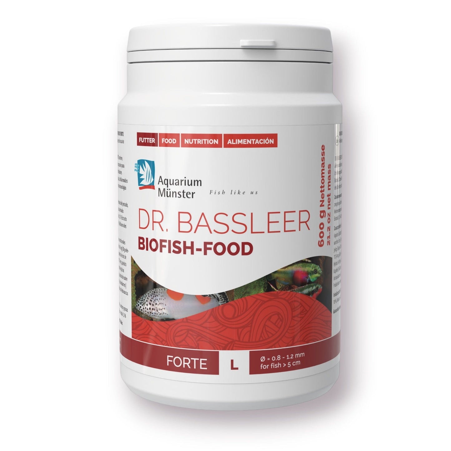 Dr. Bassleer BioFish Food FORTE Lrg - 600g 4005258003748 Super Cichlids
