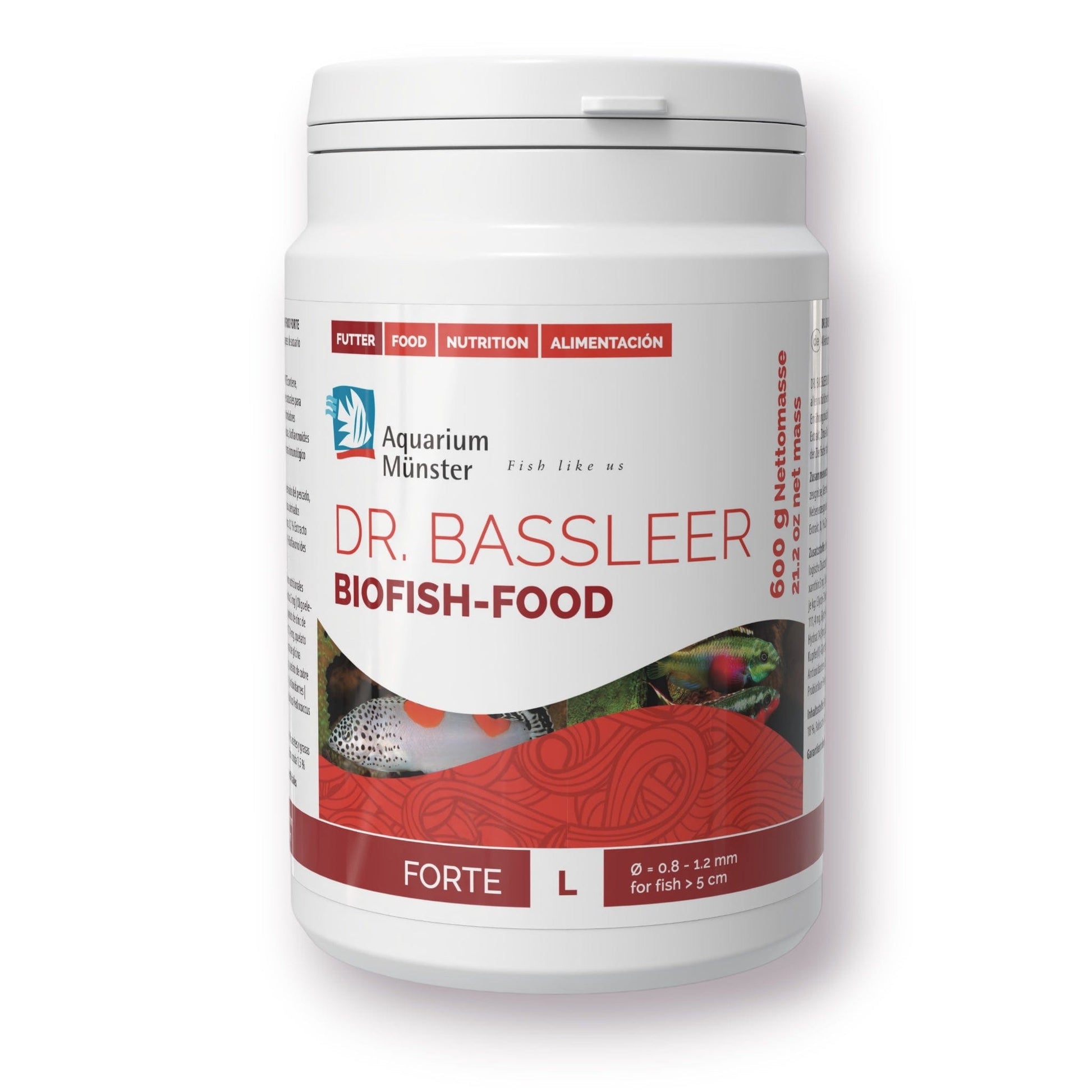 Dr. Bassleer BioFish Food FORTE Lrg - 600g 4005258003748 Super Cichlids