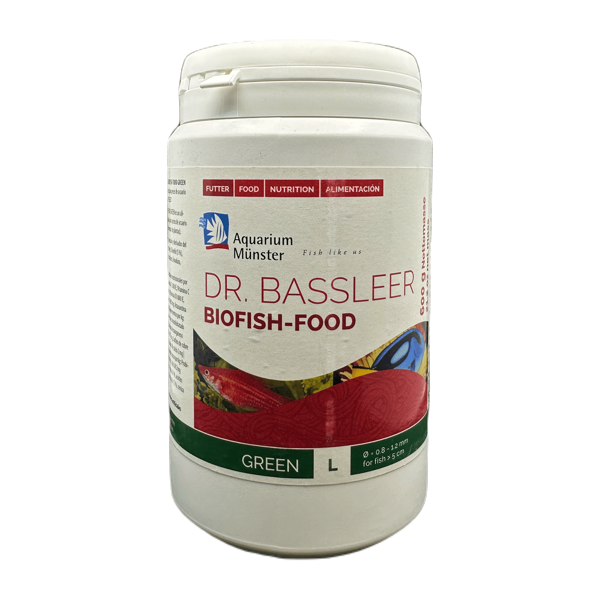 Dr. Bassleer BioFish Food GREEN Lrg - 600g 4005258004981 Super Cichlids