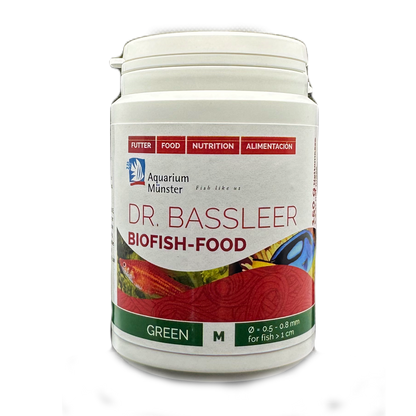 Dr. Bassleer BioFish Food GREEN Med - 150g 4005258004943 Super Cichlids