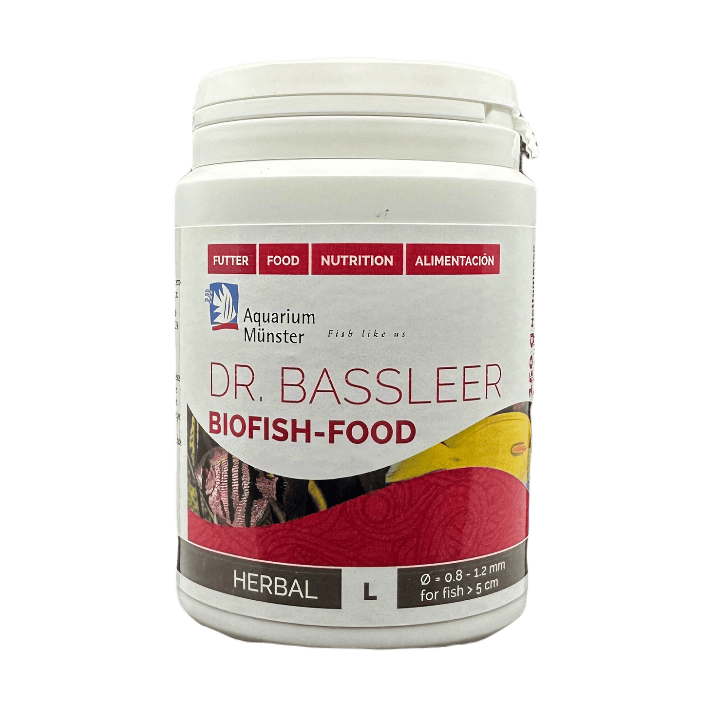Dr. Bassleer BioFish Food HERBAL Lrg - 150g 4005258004271 Super Cichlids