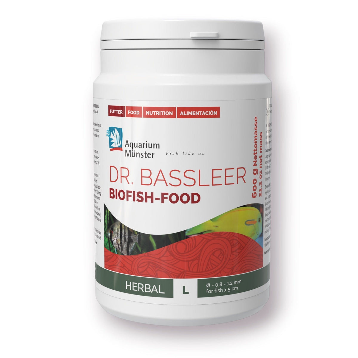 Dr. Bassleer BioFish Food HERBAL Lrg - 600g 4005258004288 Super Cichlids