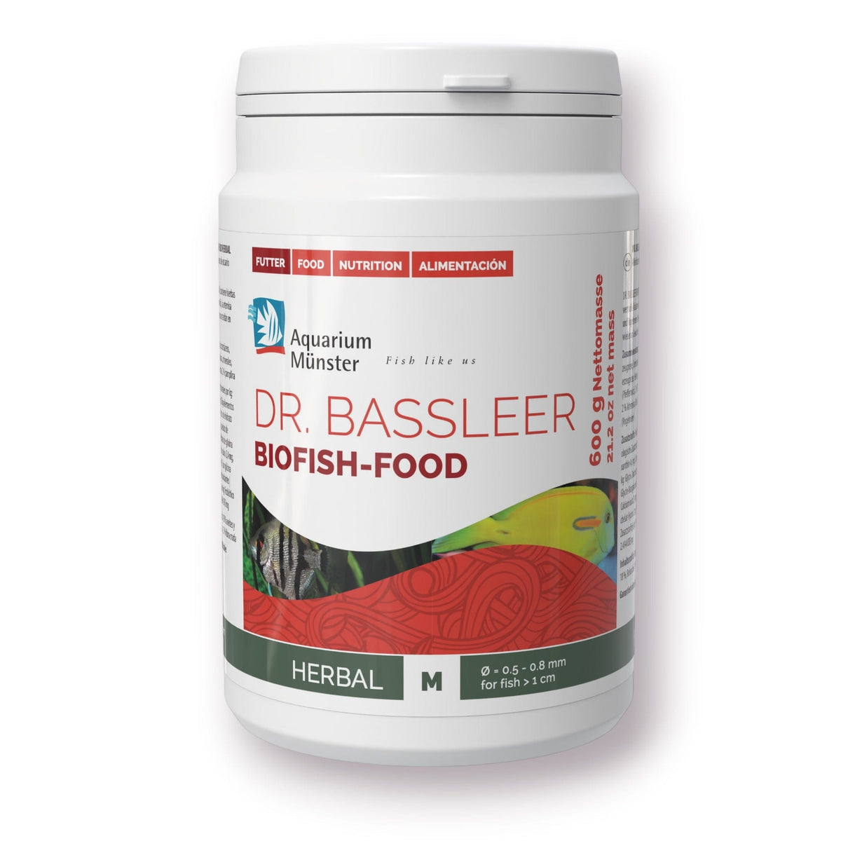 Dr. Bassleer BioFish Food HERBAL Med - 600g 4005258004257 Super Cichlids