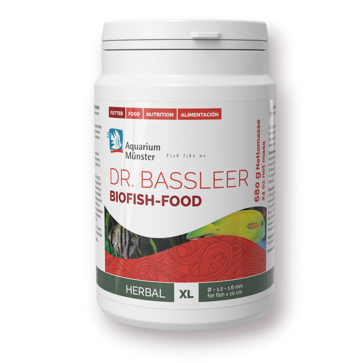 Dr. Bassleer BioFish Food HERBAL X-Lrg - 680g 4005258004318 Super Cichlids