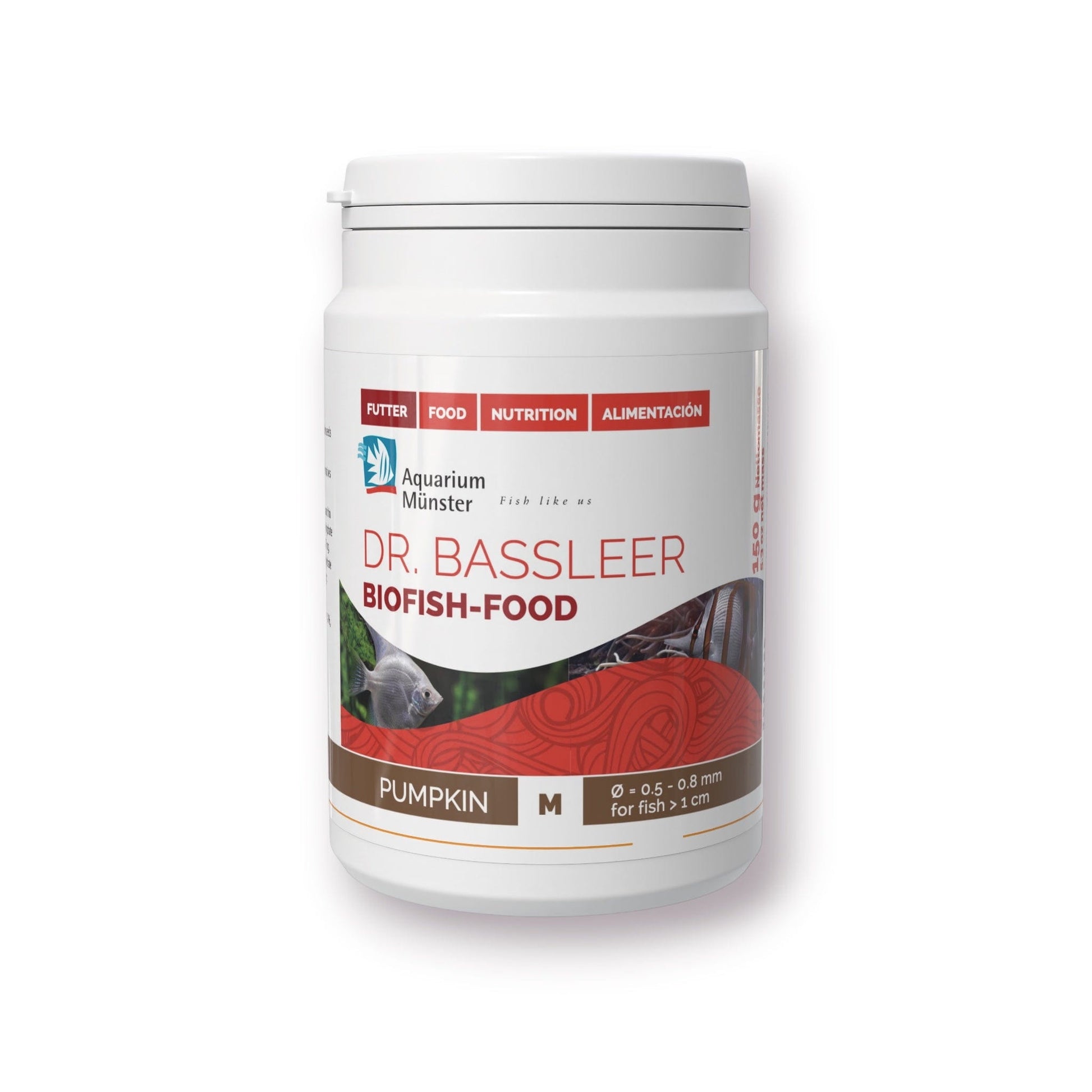 Dr. Bassleer BioFish Food PUMPKIN Med - 150g 4005258006176 Super Cichlids