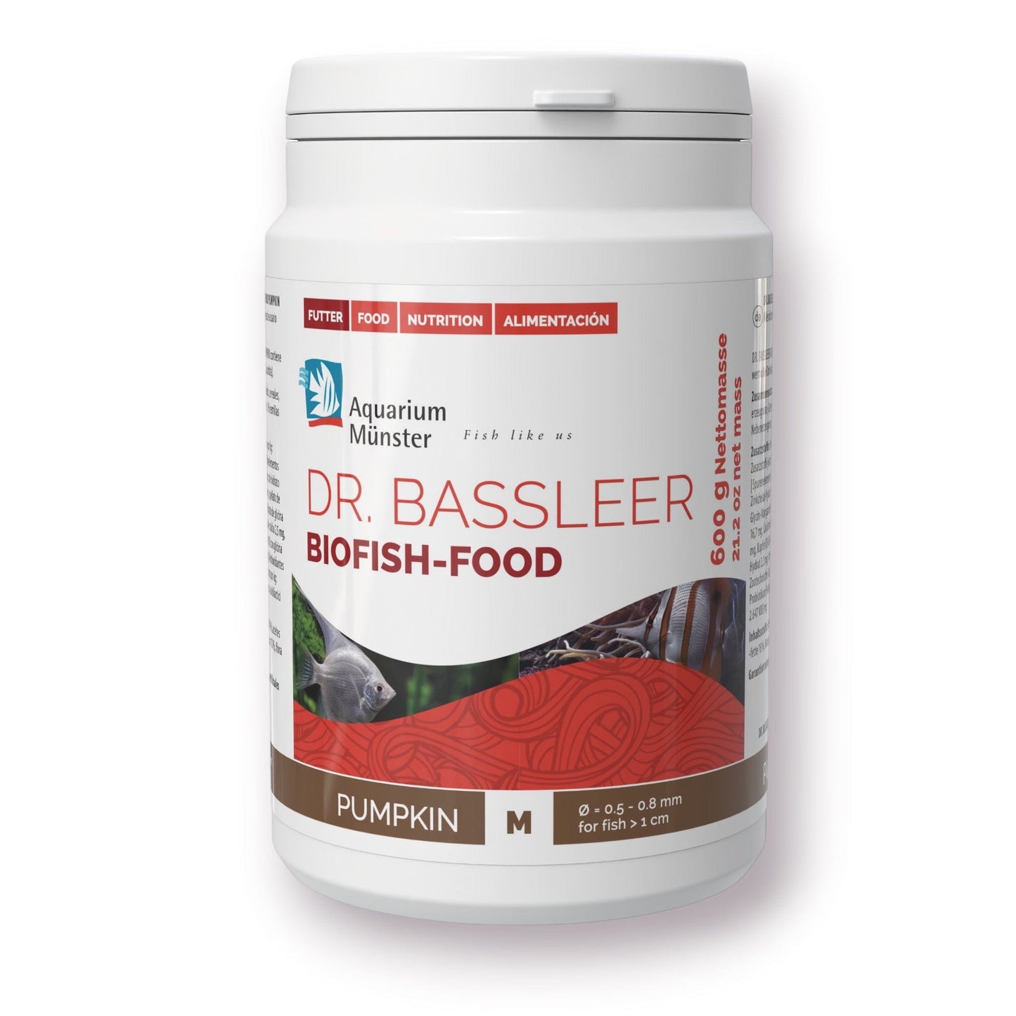 Dr. Bassleer BioFish Food PUMPKIN Med - 600g 4005258006183 Super Cichlids