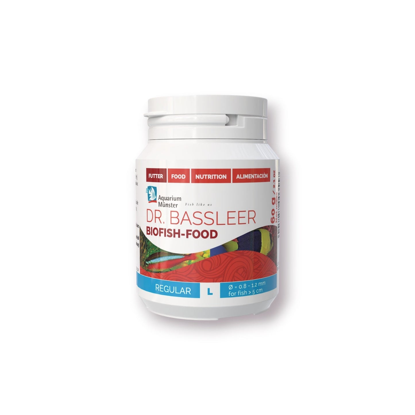 Dr. Bassleer BioFish Food REGULAR Lrg - 60g 4005258003557 Super Cichlids