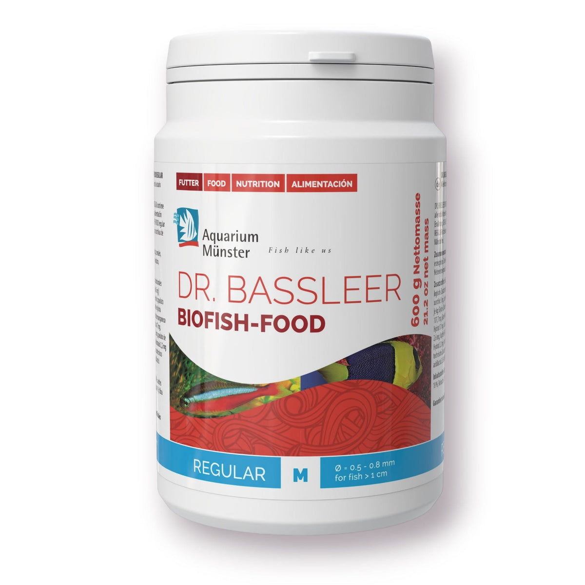 Dr. Bassleer BioFish Food REGULAR Med - 600g 4005258003533 Super Cichlids