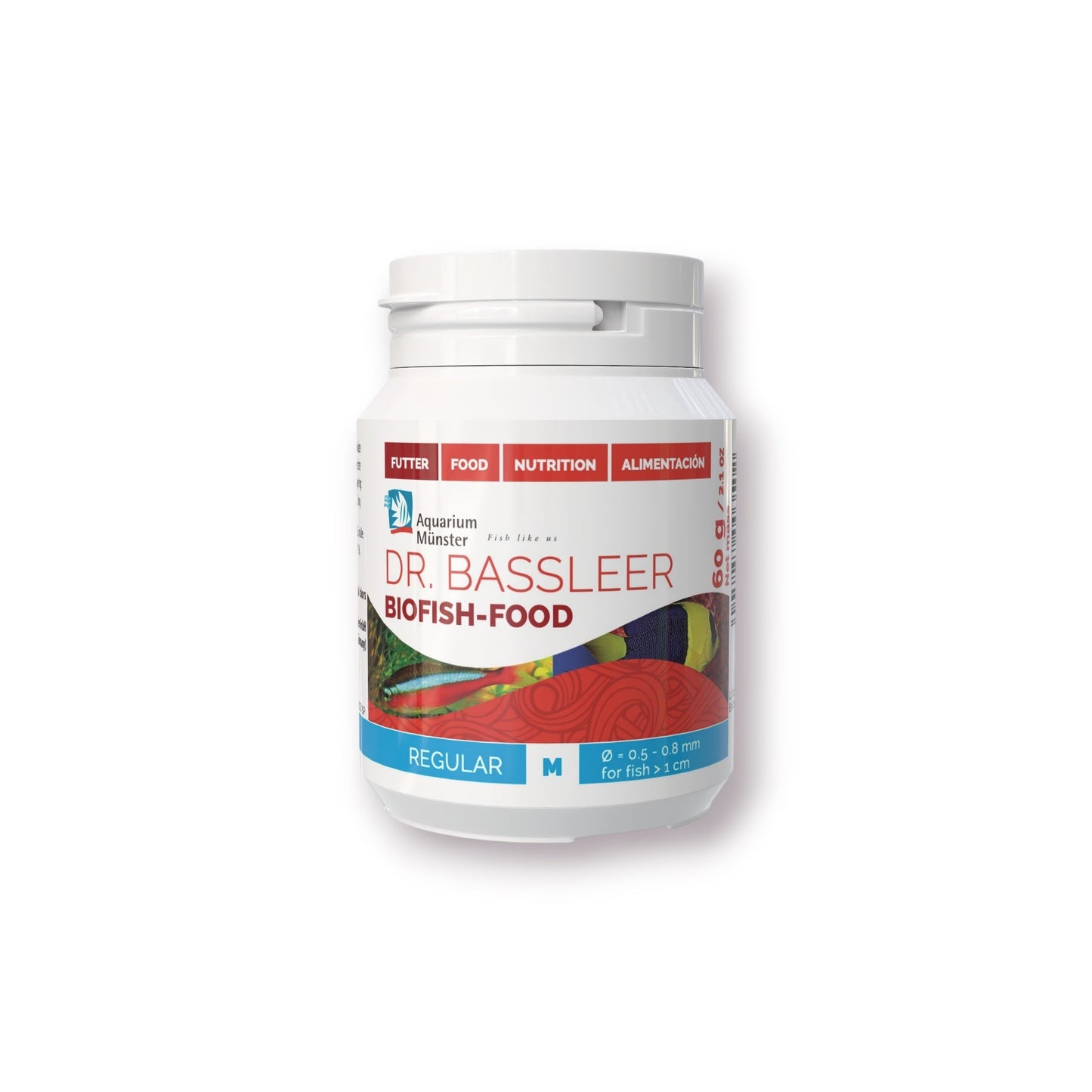 Dr. Bassleer BioFish Food REGULAR Med - 60g 4005258003502 Super Cichlids