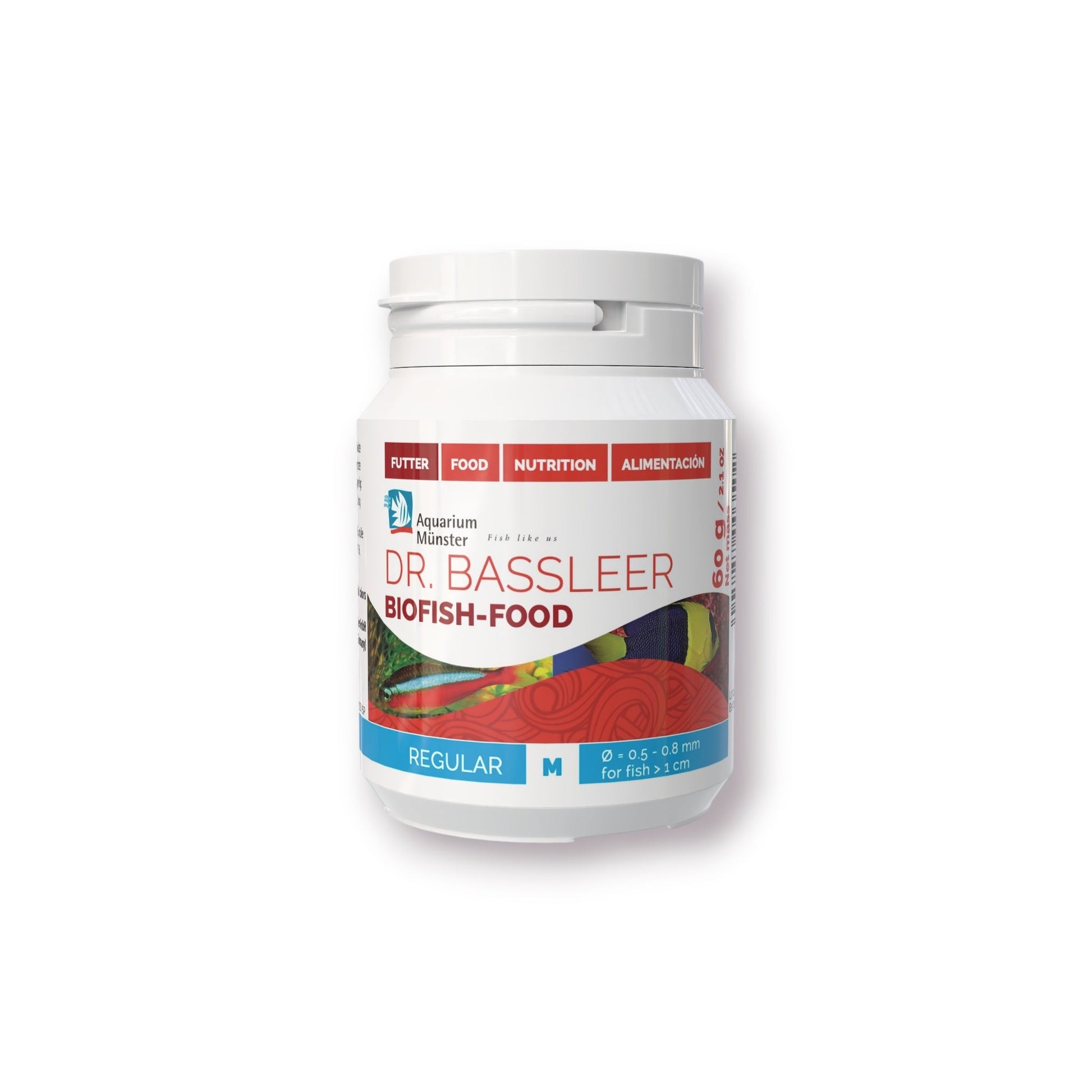 Dr. Bassleer BioFish Food REGULAR Med - 60g 4005258003502 Super Cichlids